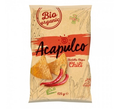 Tortilla chips cu chili bio